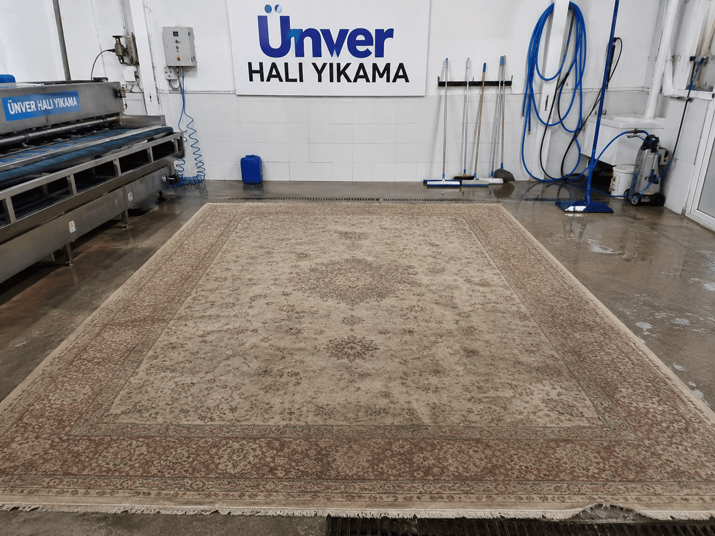 Halı yıkama sonrası — temiz halı